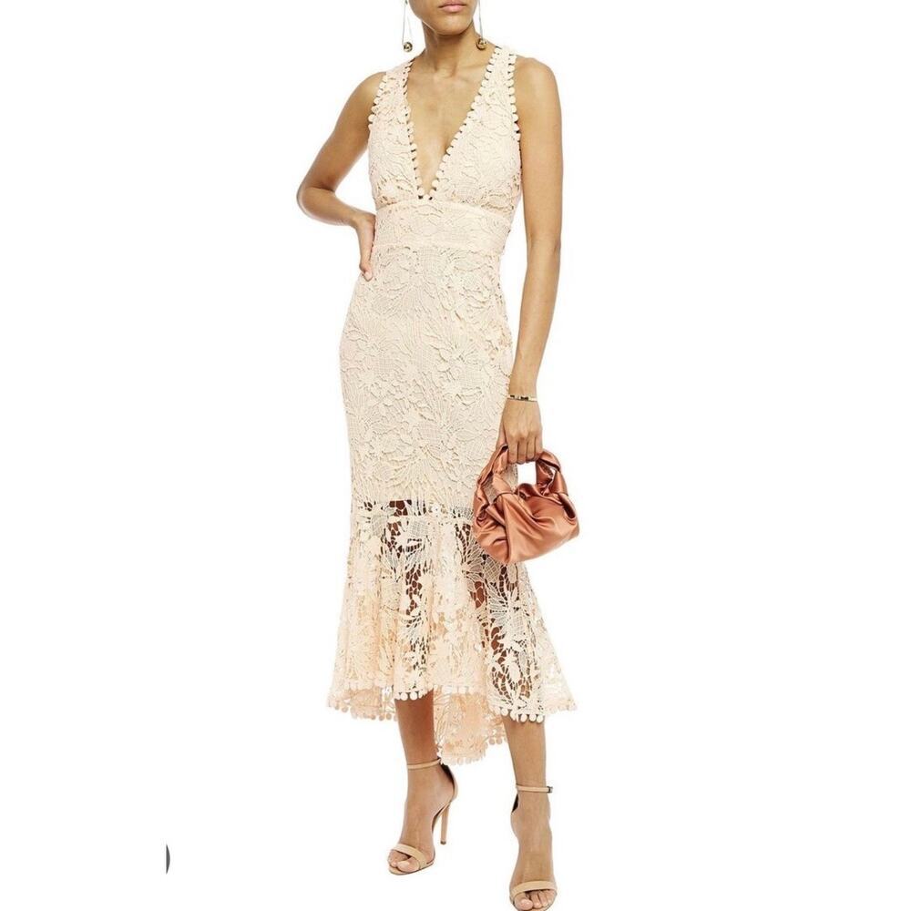 NEW NWT Maria Lucia Hohan Midori Lace Midi Dress size 8